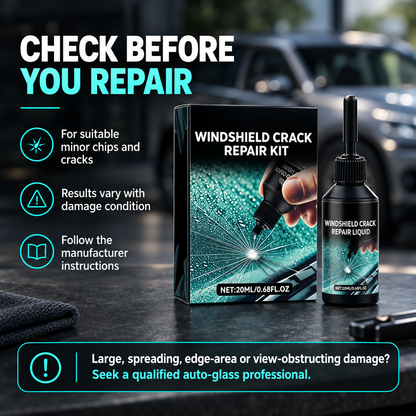 Windshield repair suitability and precautions